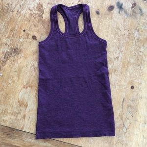 Heathered magenta lululemon swiftly racerback